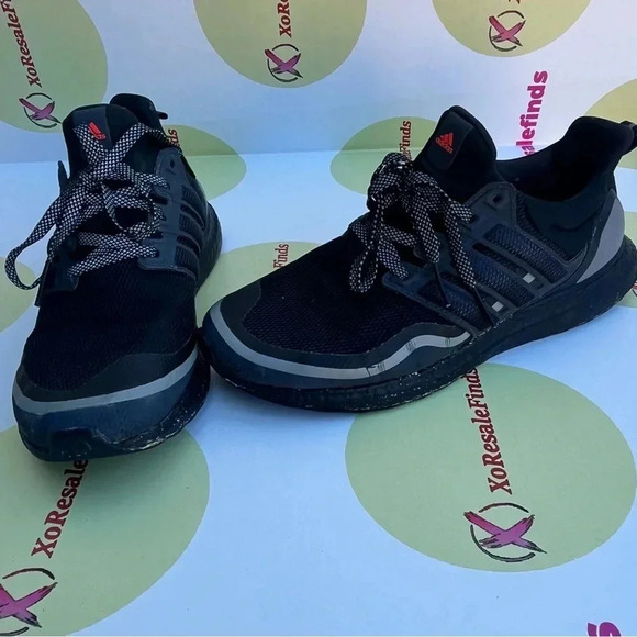 Adidas Ultraboost Reflective Black Sz 8.5 - Picture 1 of 7